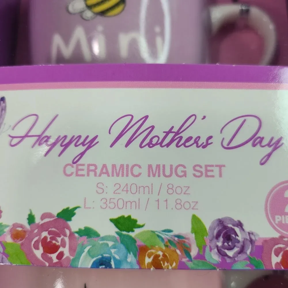 Queen Bee- Mini Bee Mommy Ceramic Cup New